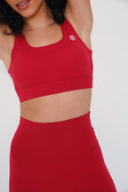 KIMITH I am Beautifully Radiant Quick Dry Red Sports Bra