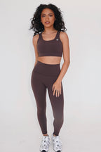 KIMITH I am Beautifully Radiant Quick Dry Coffee Sports Bra