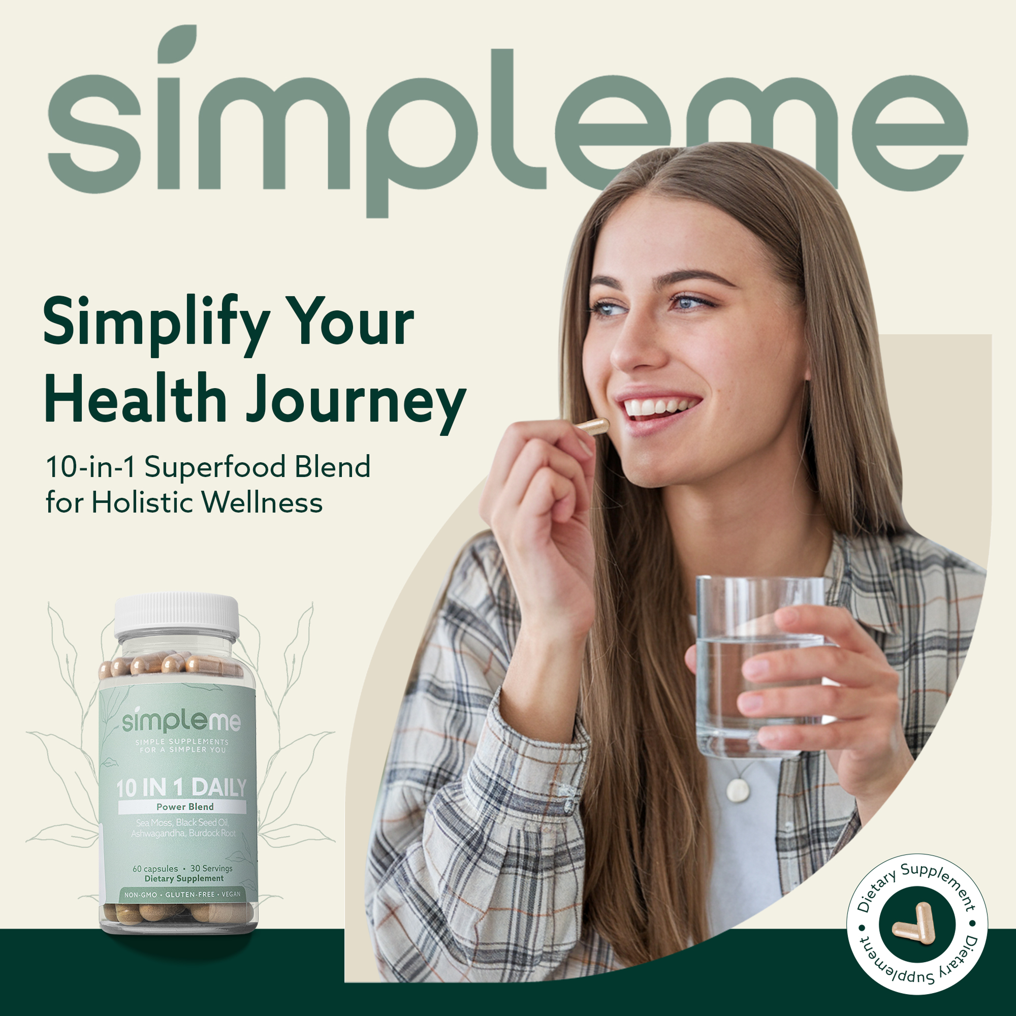 SimpleMe 10 in 1 Daily Power Blend