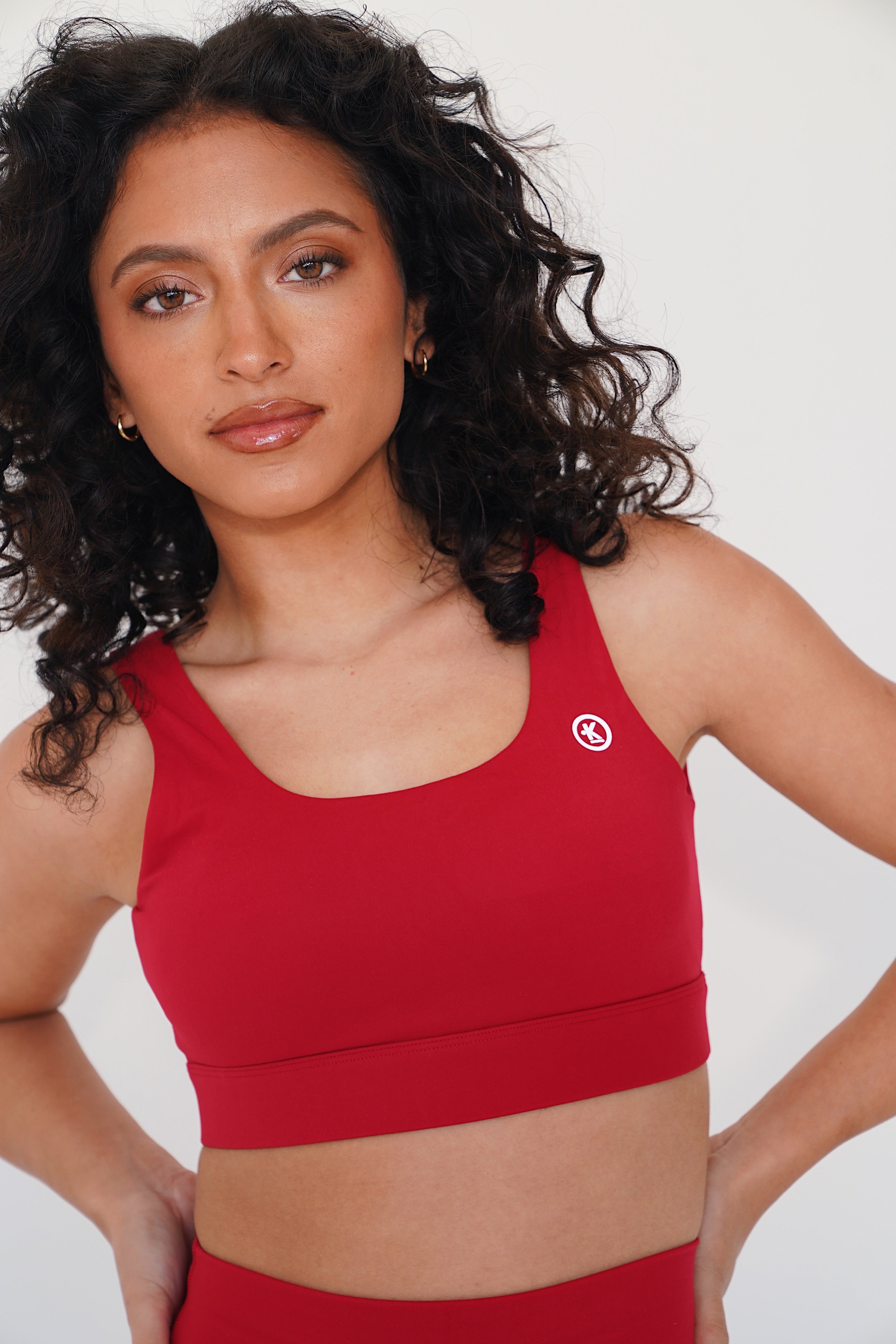 KIMITH I am Beautifully Radiant Quick Dry Red Sports Bra