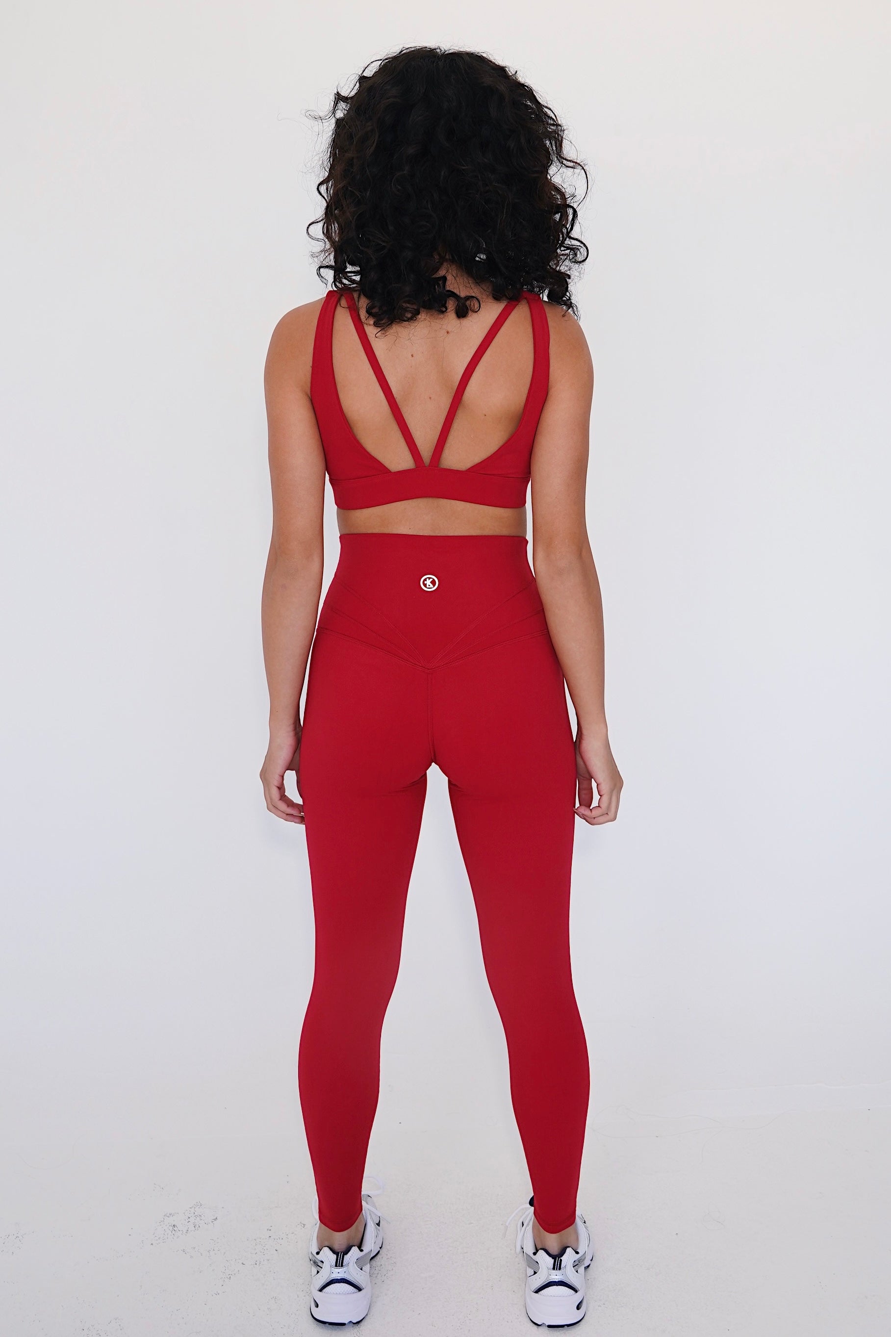 KIMITH I am Beautifully Radiant Quick Dry Red Sports Bra