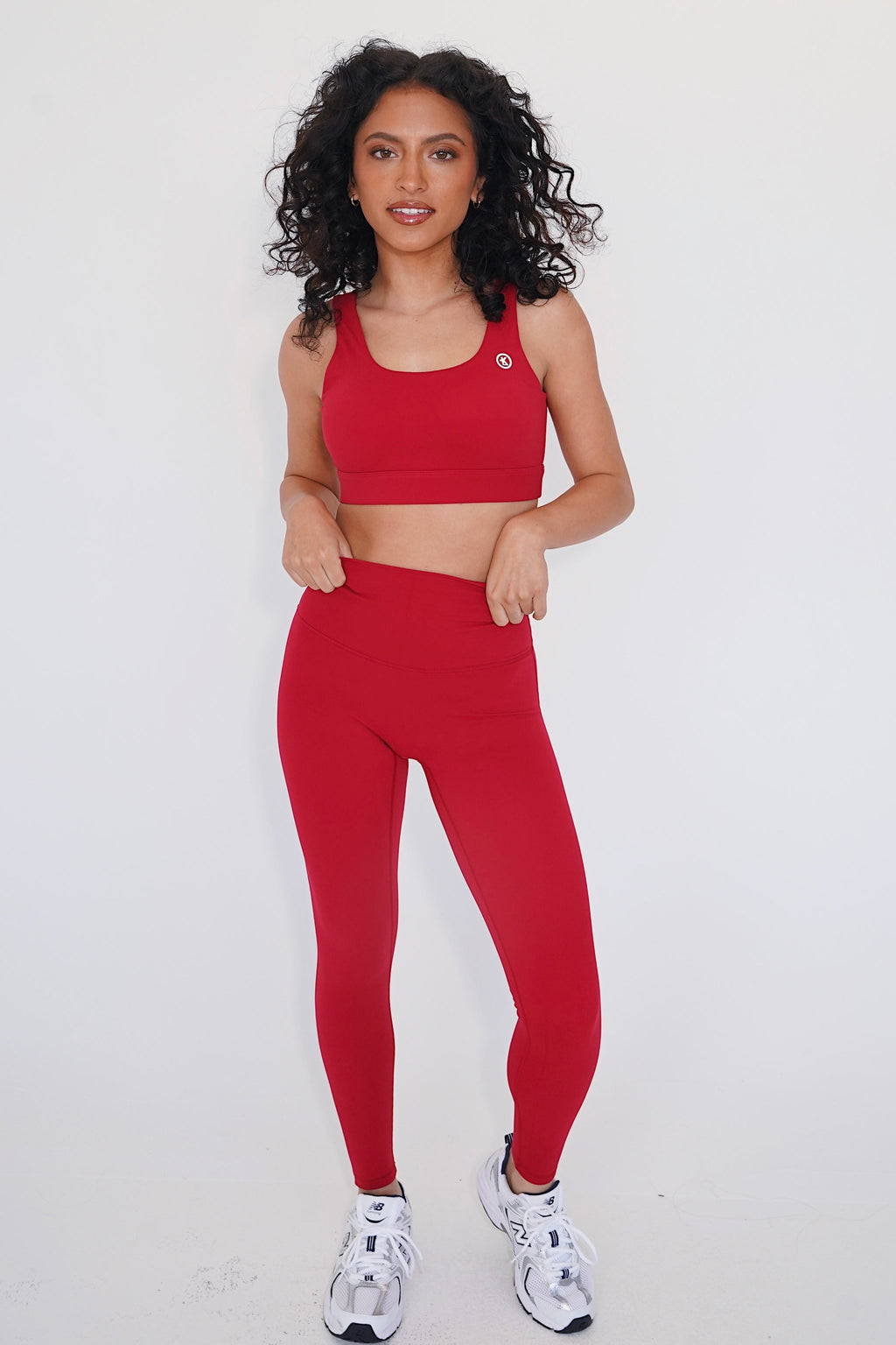 KIMITH I am Beautifully Radiant Quick Dry Red Sports Bra