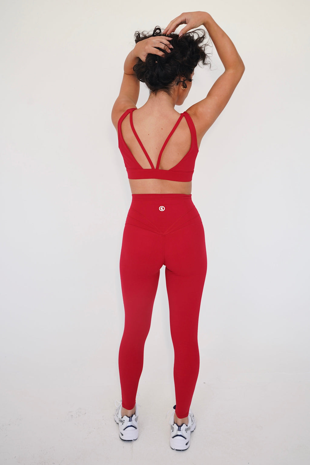 KIMITH I am Beautifully Radiant Quick Dry Red Sports Bra