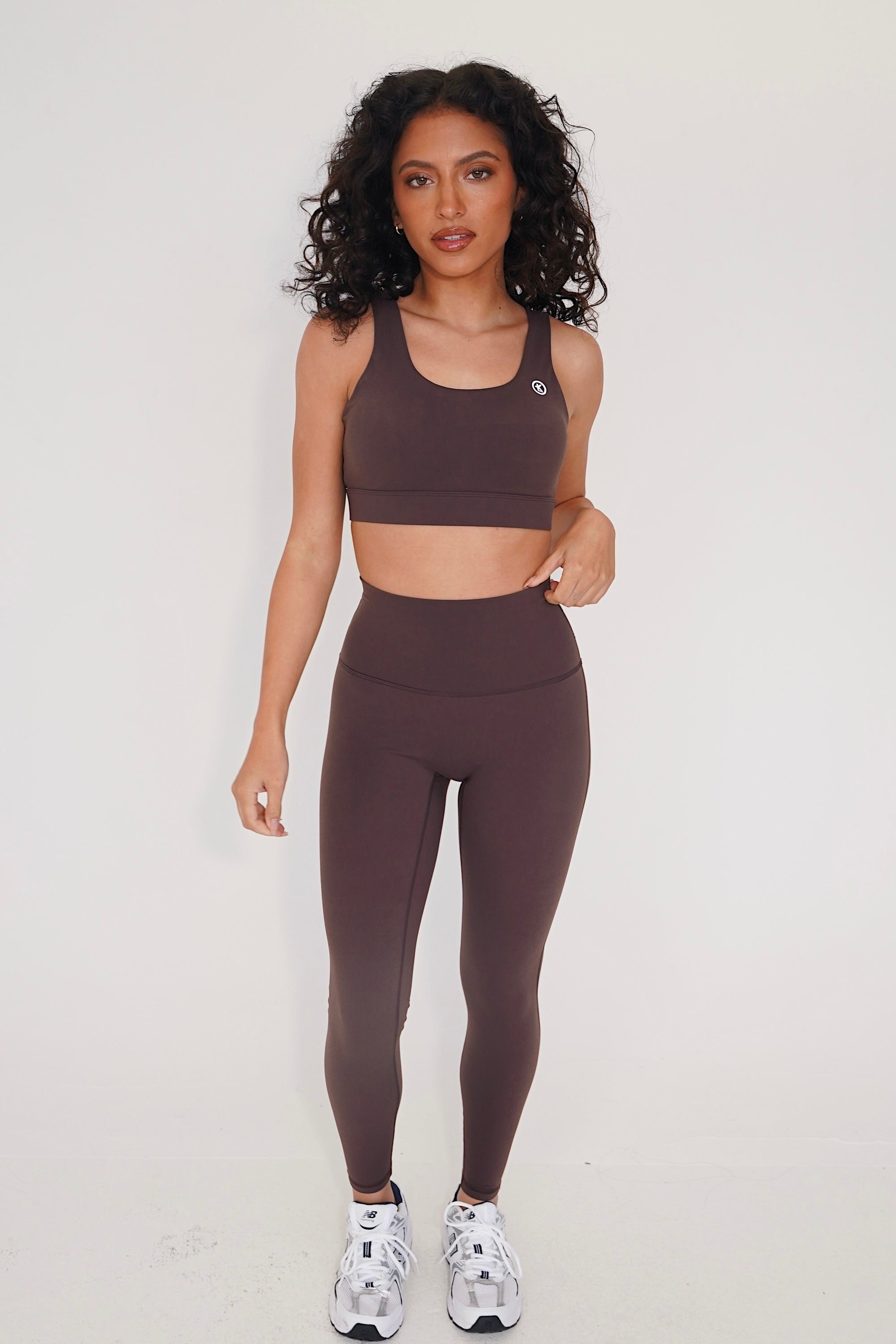 KIMITH I am Beautifully Radiant Quick Dry Coffee Sports Bra