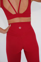 KIMITH I am Beautifully Radiant Quick Dry Red Sports Bra