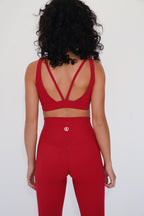 KIMITH I am Beautifully Radiant Quick Dry Red Sports Bra