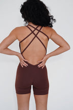 KIMITH I Am Enough Chocolate Stretch Bodysuit