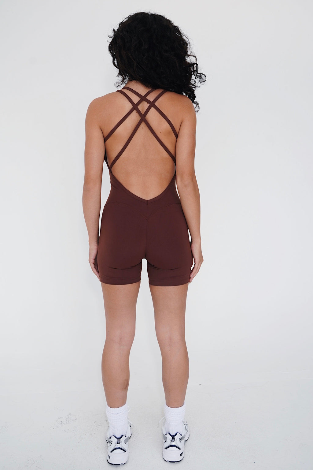 KIMITH I Am Enough Chocolate Stretch Bodysuit