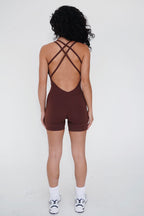 KIMITH I Am Enough Chocolate Stretch Bodysuit