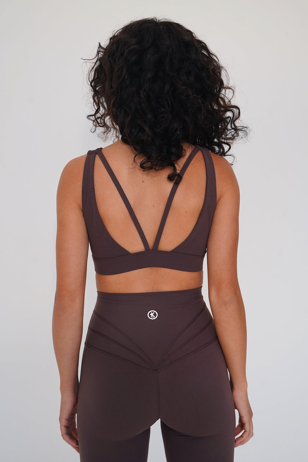 KIMITH I am Beautifully Radiant Quick Dry Coffee Sports Bra