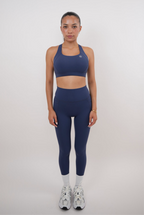 KIMITH I Am Glowing Navy Blue Quick Dry Butter Legging