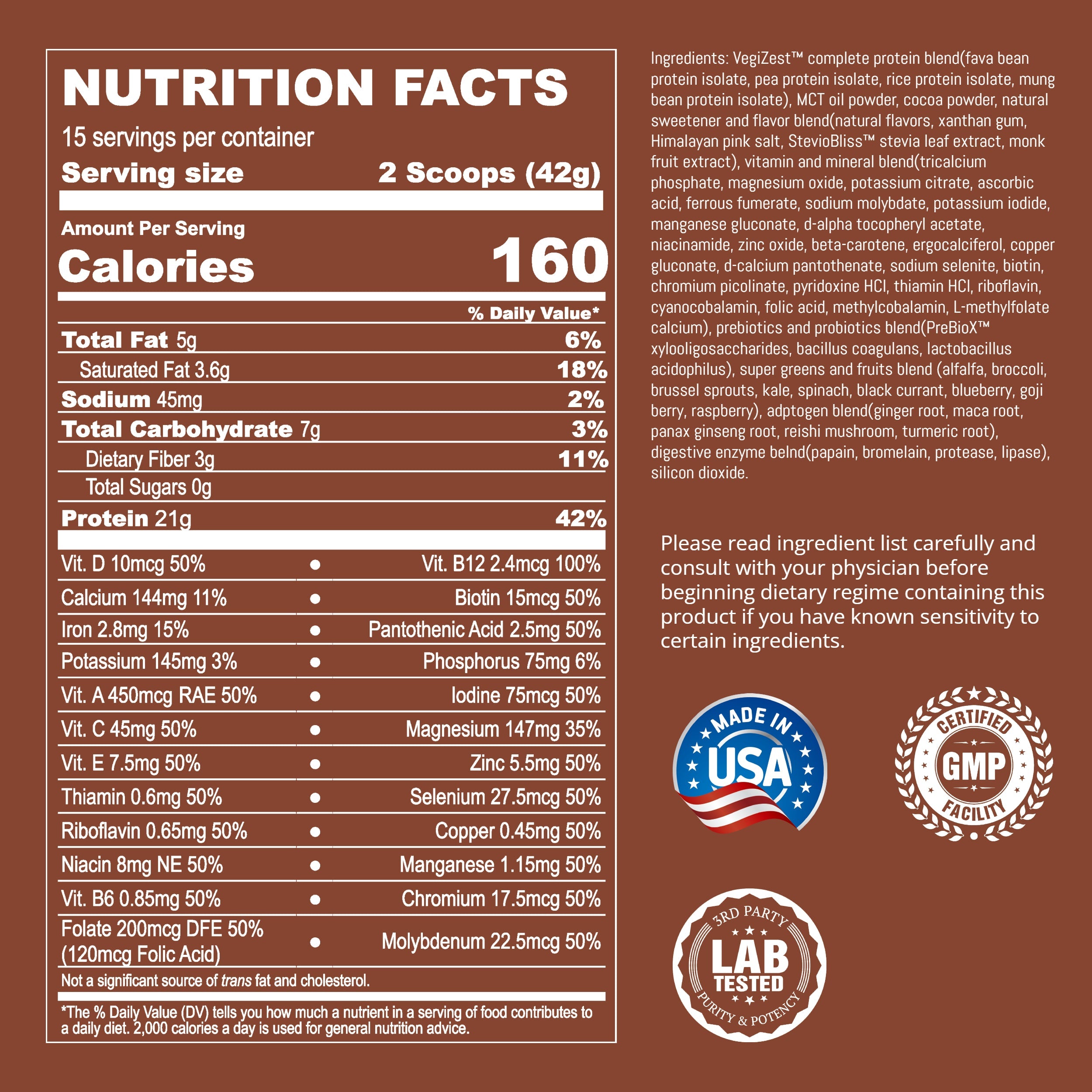 Plant Based meal replacement