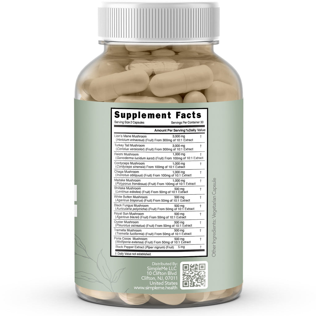 SimpleMe Multi-Mushroom Supplement