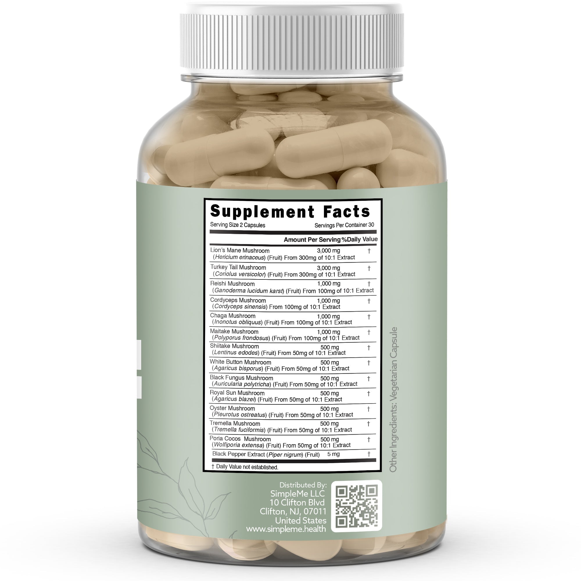 SimpleMe Multi-Mushroom Supplement