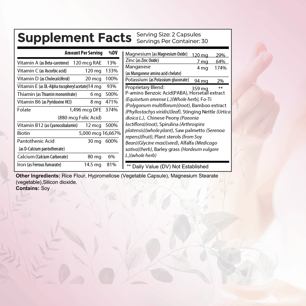Glow Hair, Skin, and Nail Support Supplement
