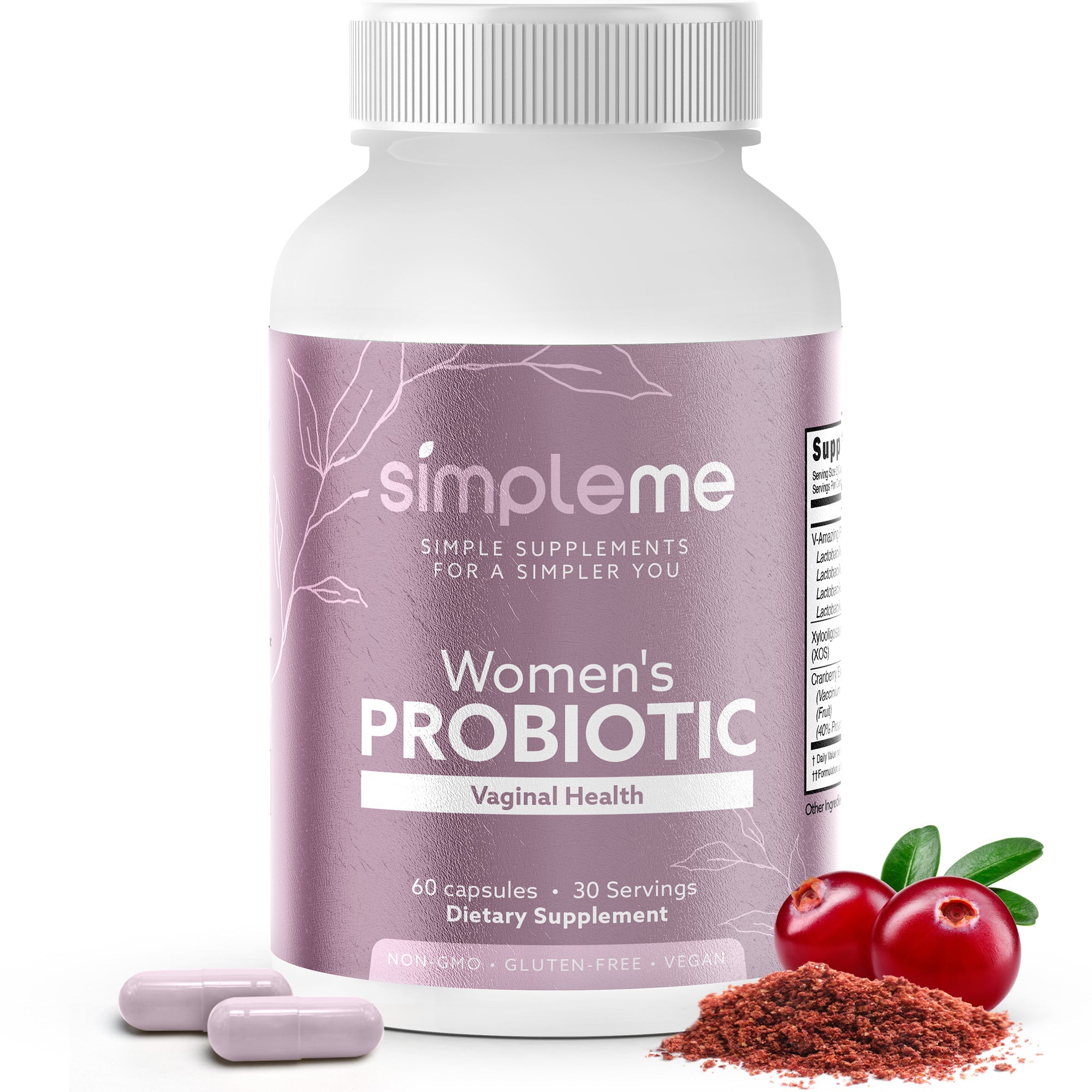SimpleMe Women's Vaginal Health Probiotics