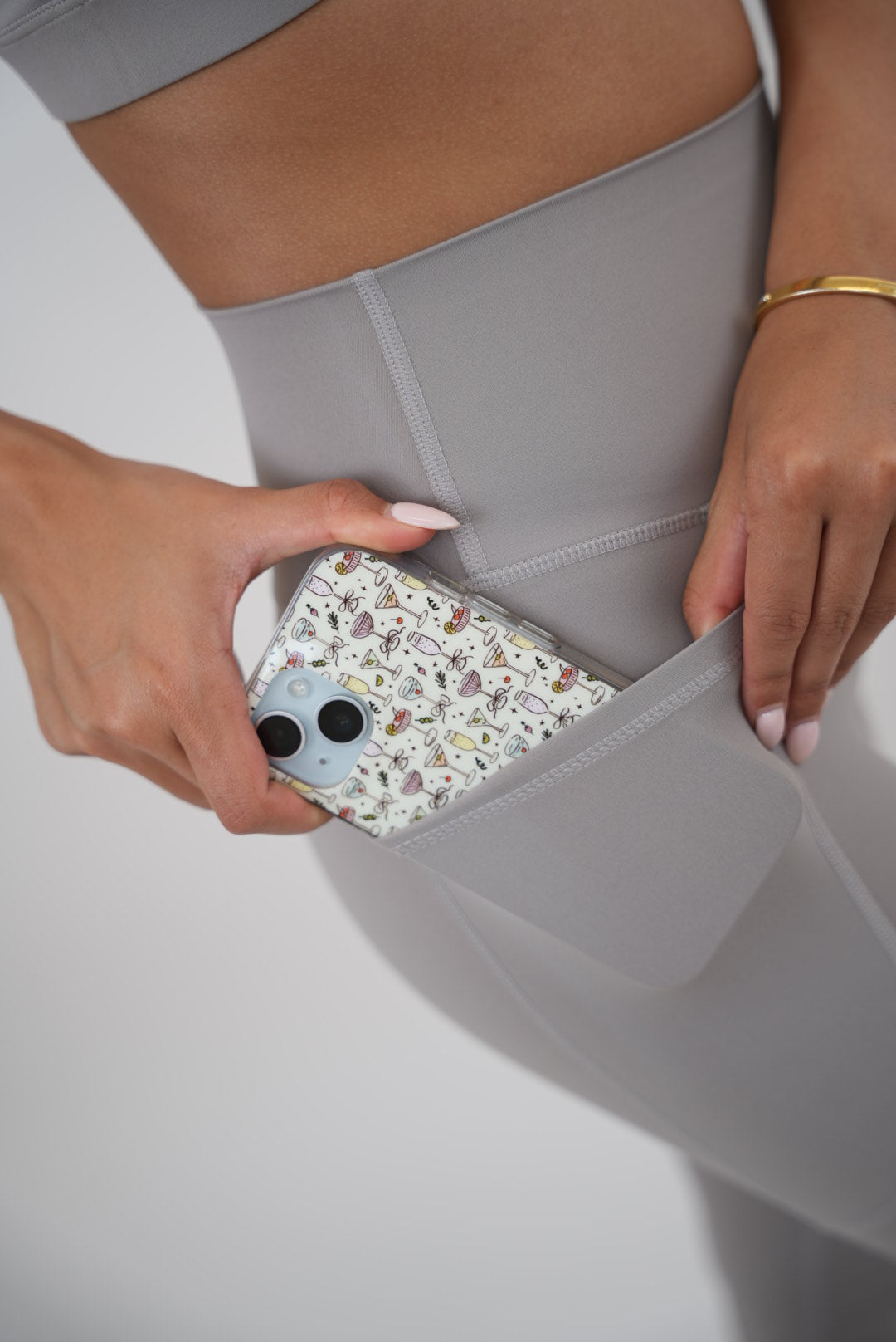 KIMITH I Am Glowing Frosty Gray Quick Dry Butter Legging