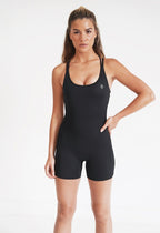 KIMITH I Am Enough Black Stretch Bodysuit