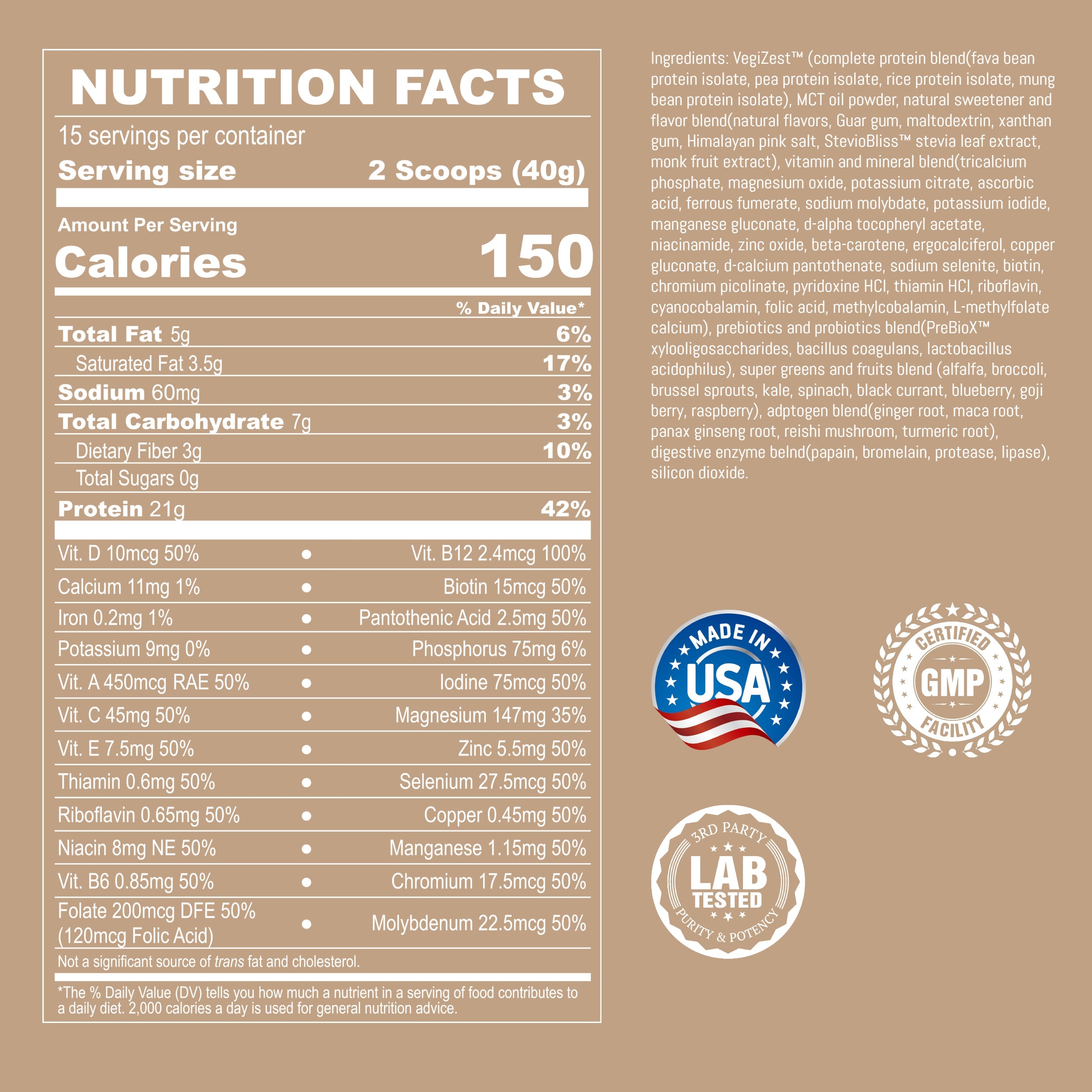 Plant Based meal replacement